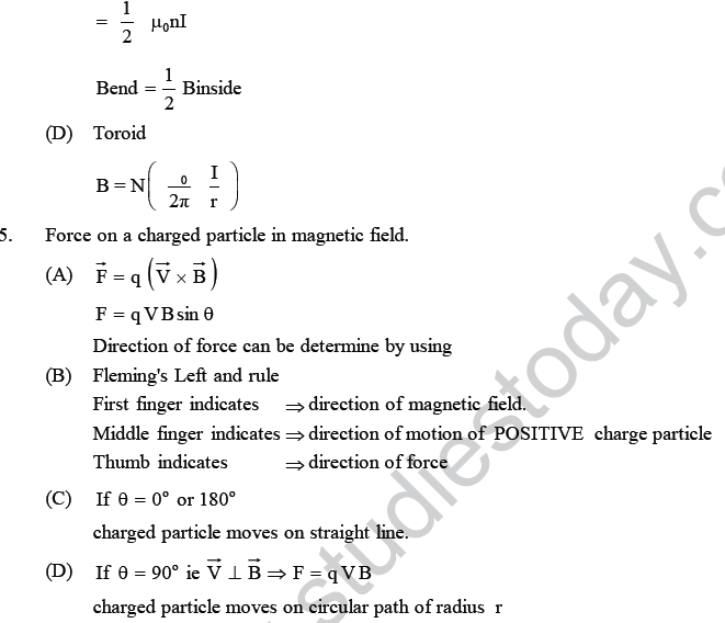 NEET UG Physics Magnetic Effects of Electric Current MCQs-3