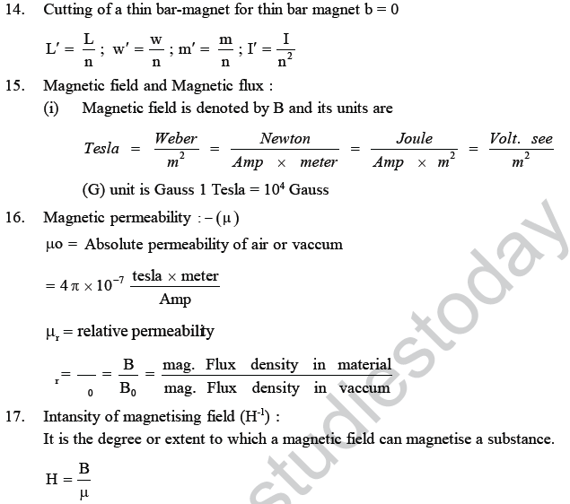 NEET UG Physics Magnetic Effects of Electric Current MCQs-9