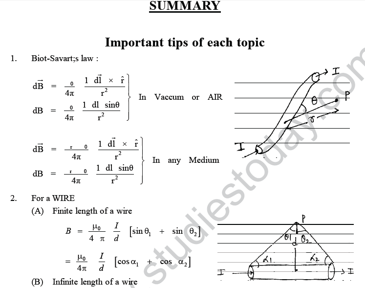 NEET UG Physics Magnetic Effects of Electric Current MCQs