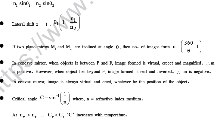 NEET UG Physics Optics MCQs-