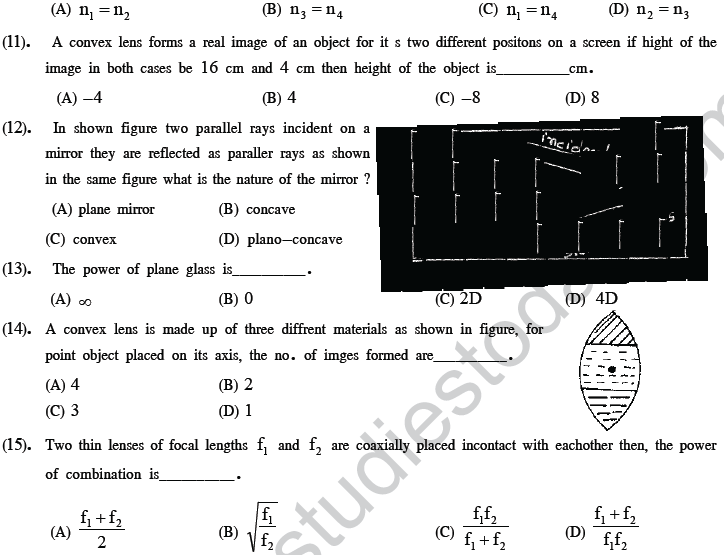 NEET UG Physics Optics MCQs-8