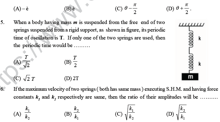 NEET UG Physics Oscillations and Waves MCQs-10