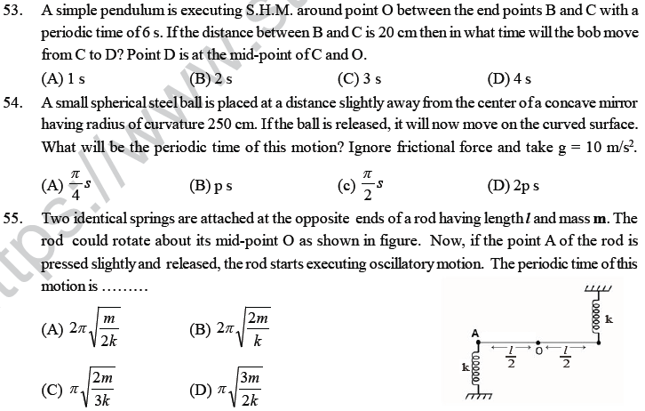 NEET UG Physics Oscillations and Waves MCQs-24