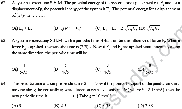 NEET UG Physics Oscillations and Waves MCQs-27