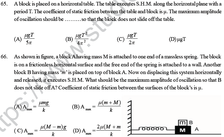 NEET UG Physics Oscillations and Waves MCQs-28