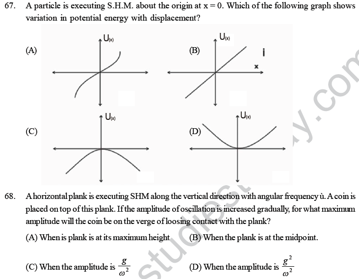 NEET UG Physics Oscillations and Waves MCQs-29