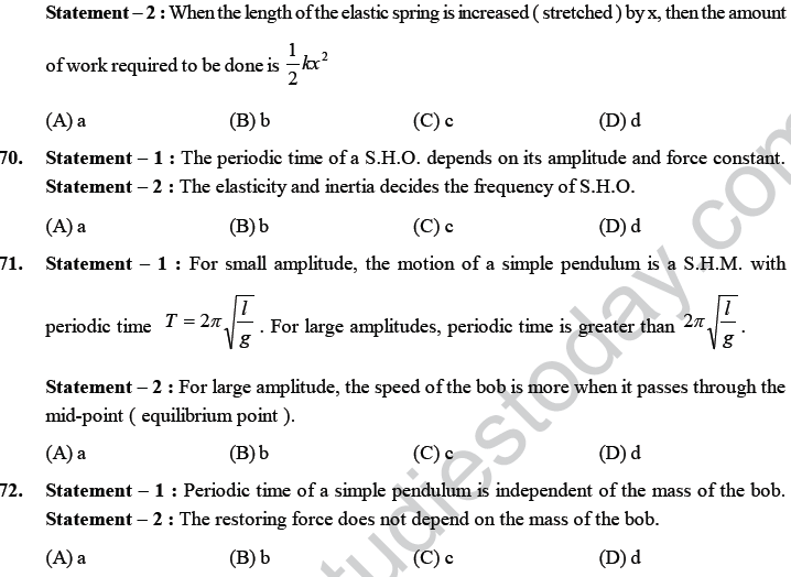 NEET UG Physics Oscillations and Waves MCQs-30