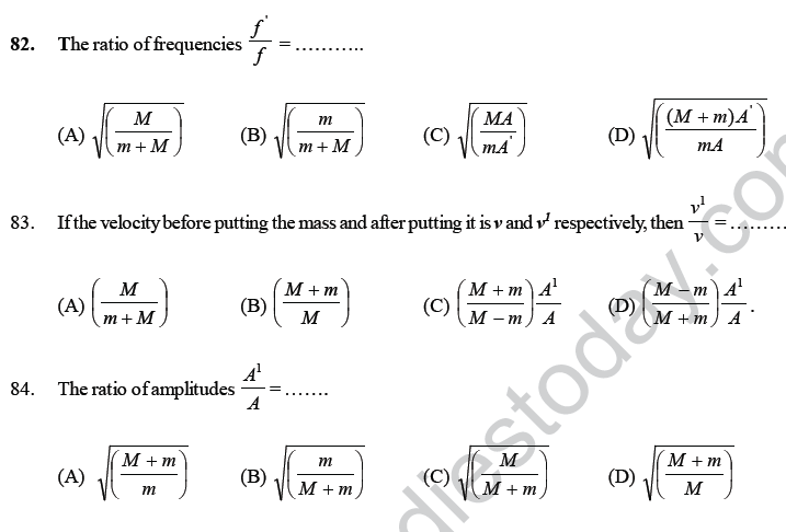 NEET UG Physics Oscillations and Waves MCQs-34