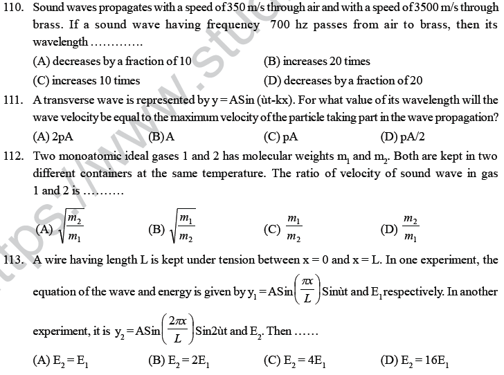 NEET UG Physics Oscillations and Waves MCQs-41