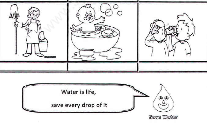 CBSE Class 1 EVS Assignment (14) - Water