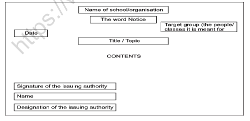 CBSE Class 10 English Notice Worksheet 1