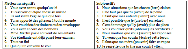 CBSE Class 10 French Demonstratifs Worksheet 1