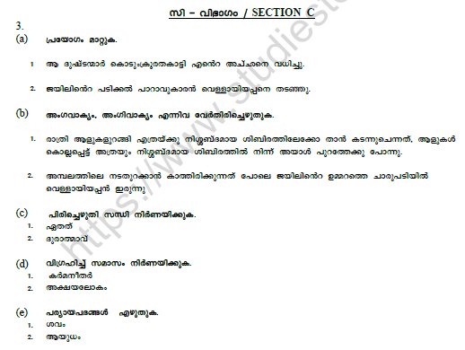 CBSE Class 10 Malayalam Question Paper Set J Solved 3