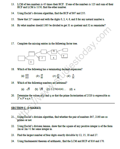 CBSE Class 10 Mathematics Question Bank 2