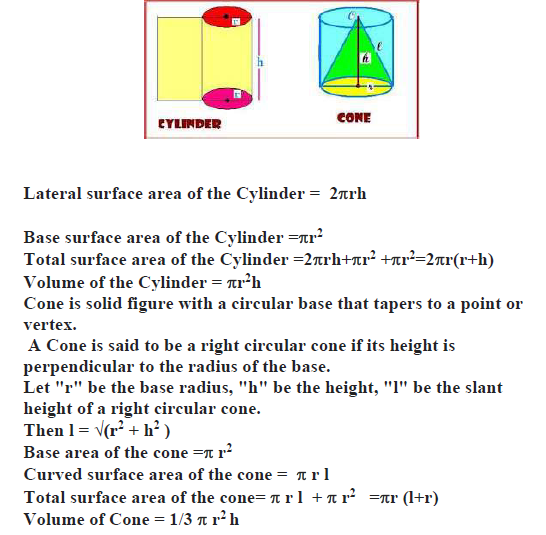 CBSE Class 10 Mathematics Surface area and volumes notes_1
