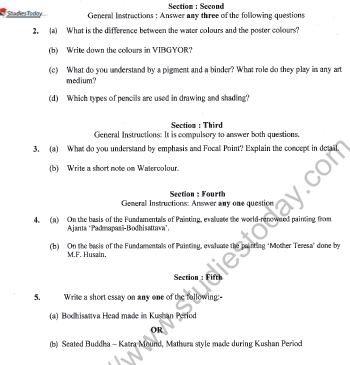 CBSE Class 10 Painting Question Paper Set C Solved 2