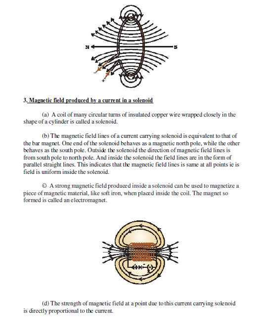 CBSE Class 10 Physics Magnetic effect of Current