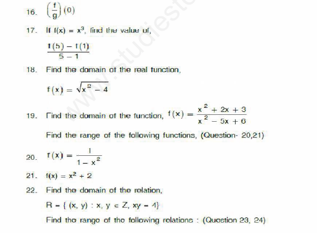 CBSE Class 11 Mathematics Sets Assignment Set D