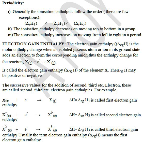 CBSE Class 11 Chemistry Classification of Elements (1)