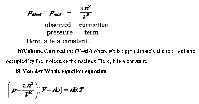 CBSE Class 11 Chemistry-States of Matter