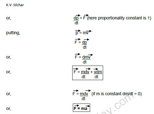 CBSE Class 11 Physics Newtons Laws Of Motion Notes Set A