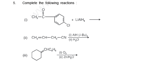 CBSE Class 12 Chemistry - Aldehydes Ketons Carboxylic Acids Questions