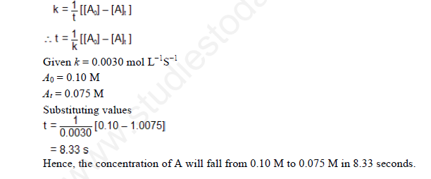 CBSE Class 12 Chemistry - Chemical Kinetics Assignment