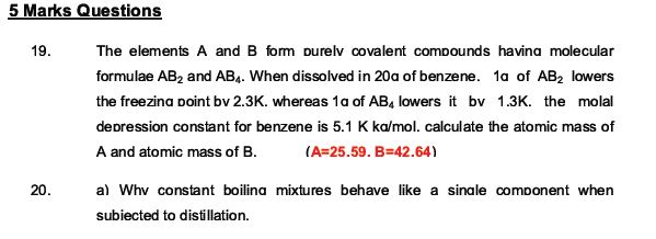 CBSE Class 12 Chemistry notes and questions for Solutions Part A