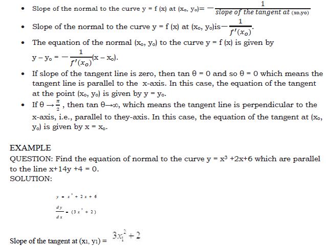 CBSE Class 12 Mathematics Application of Derivative