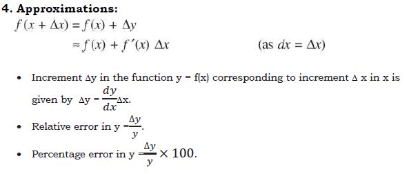 CBSE Class 12 Mathematics Application of Derivative