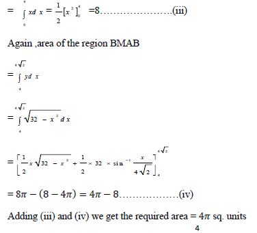 CBSE Class 12 Mathematics Application of Integration