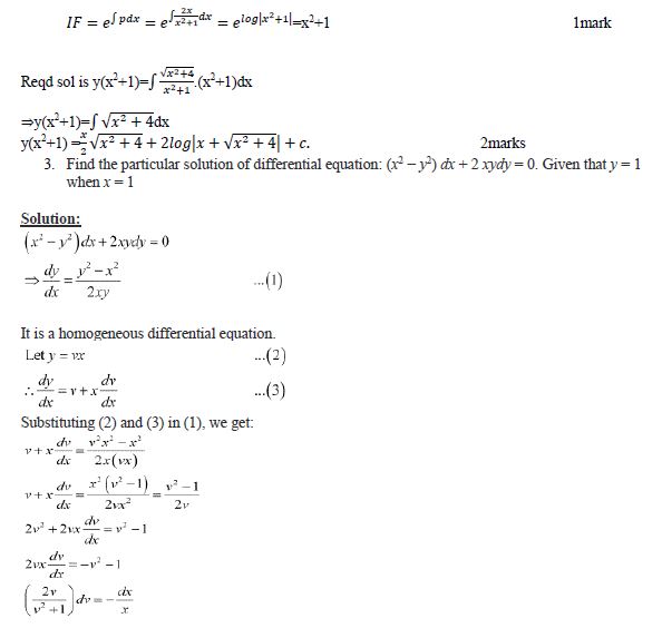 CBSE Class 12 Mathematics Differential Equation_0