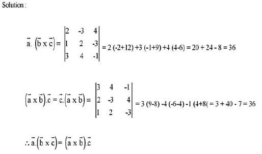 CBSE Class 12 Mathematics Vectors and 3D