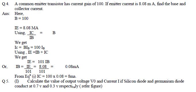 CBSE Class 12 Phyiscs - Electronic Devices Formulae