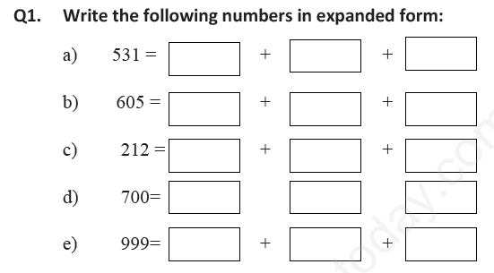 CBSE Class 2 Mathematics Revision Assignment Set D