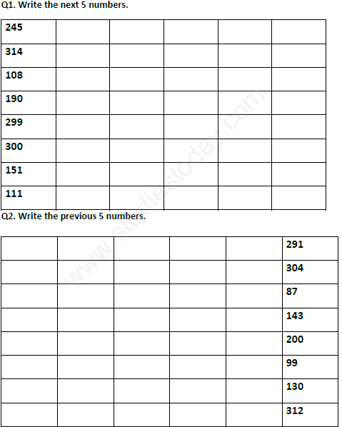 CBSE Class 2 Mathematics Revision Assignment Set C