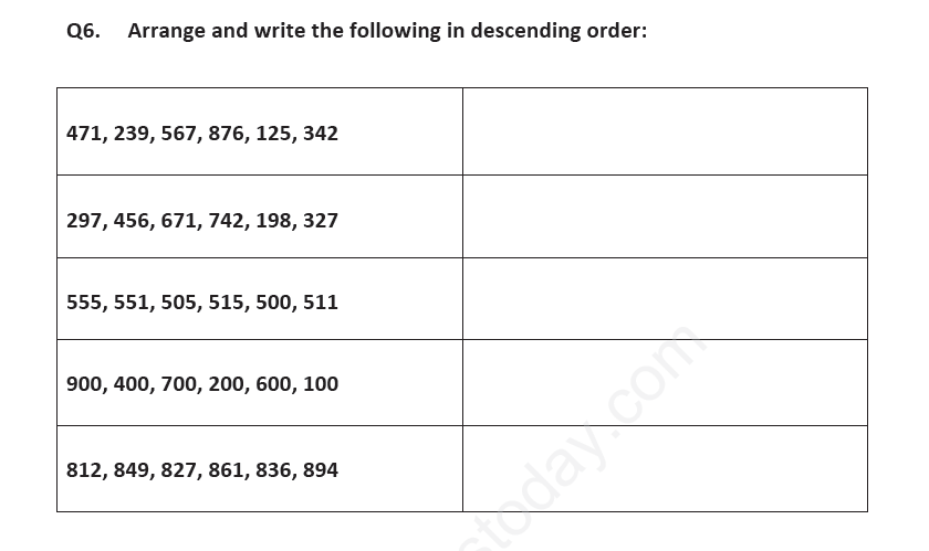 CBSE Class 2 Maths Revision Assignment