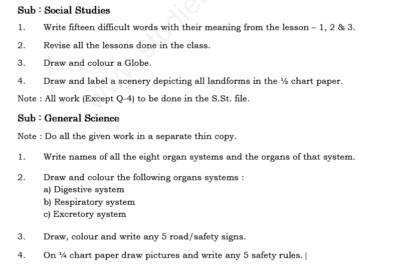 CBSE Class 3 Revision Assignments Set B