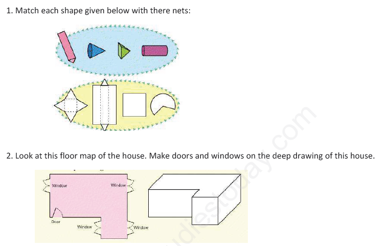 CBSE Class 4 Mathematics Boxes and Sketches Assignmen