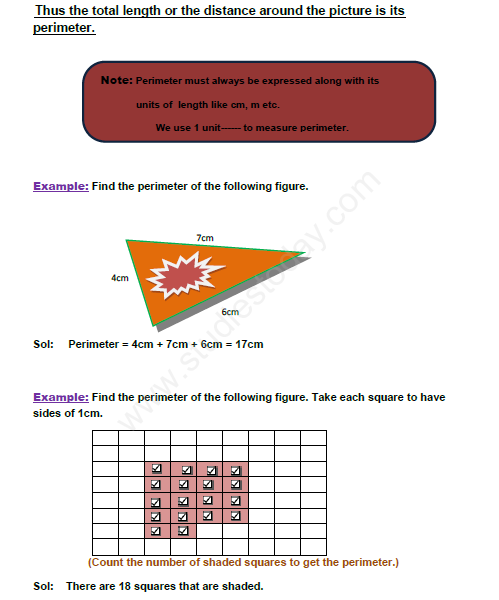 CBSE Class 4 Mathematics-Perimeter