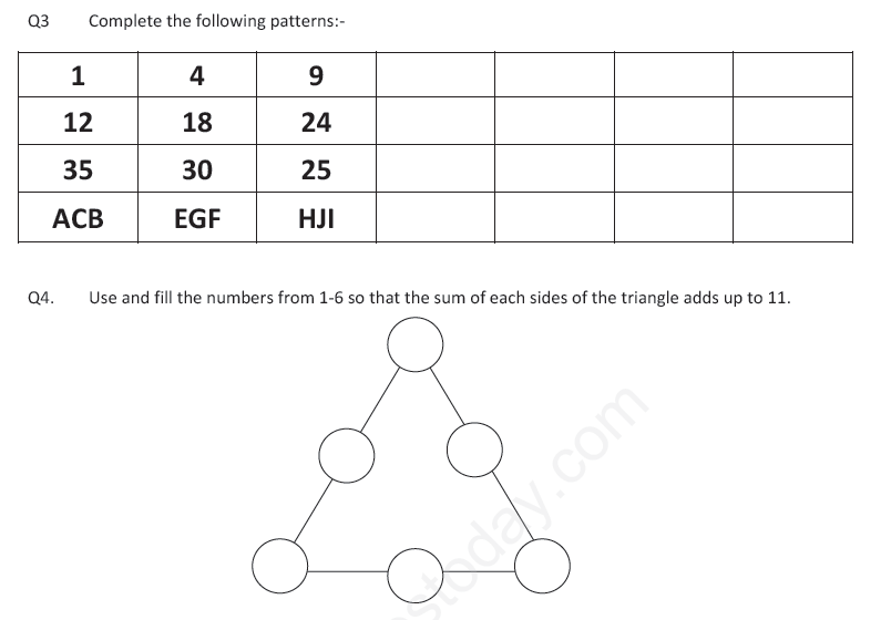 CBSE Class 4 Mathematics-Practise Assignment 