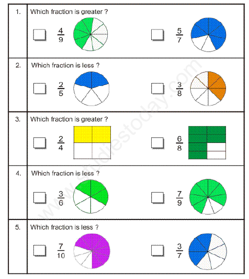 CBSE Class 5 Mathematics Fractions Assignment