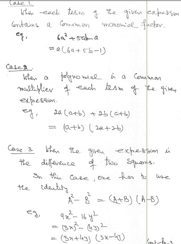 CBSE Class 8 Factorisation Basic Concepts_2