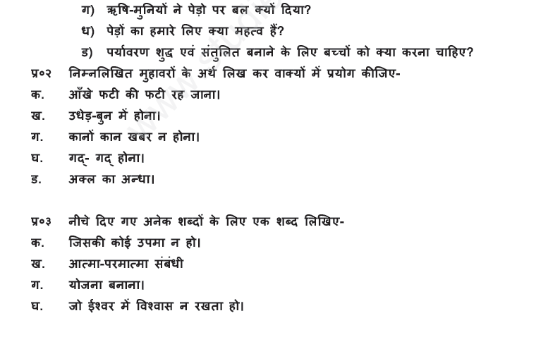 CBSE Class 8 Hindi Assignments (3)