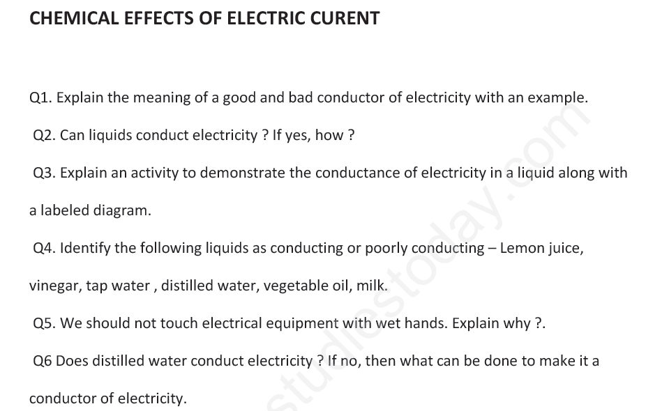CBSE Class 8 Science - Chemical Effects of Electric Current (3)