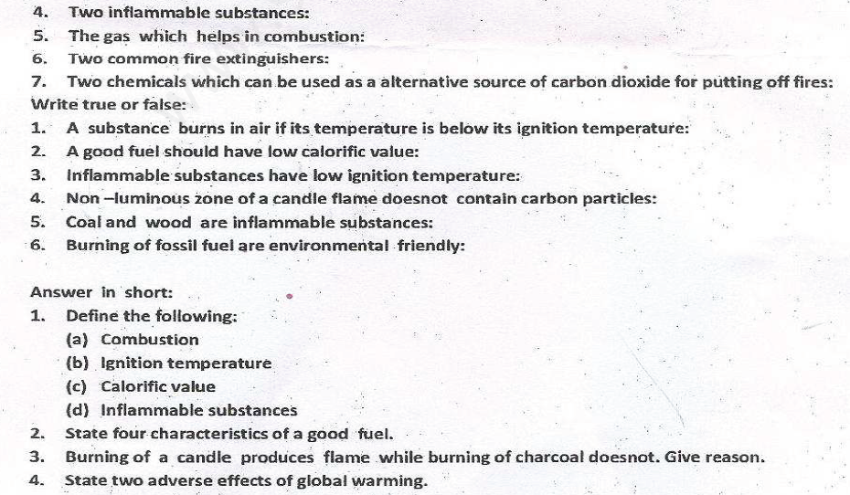 CBSE Class 8 Science - Combustion and Fuels (2)