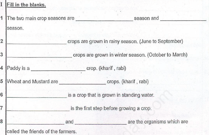 CBSE Class 8 Science - Crop Production And Management (7)
