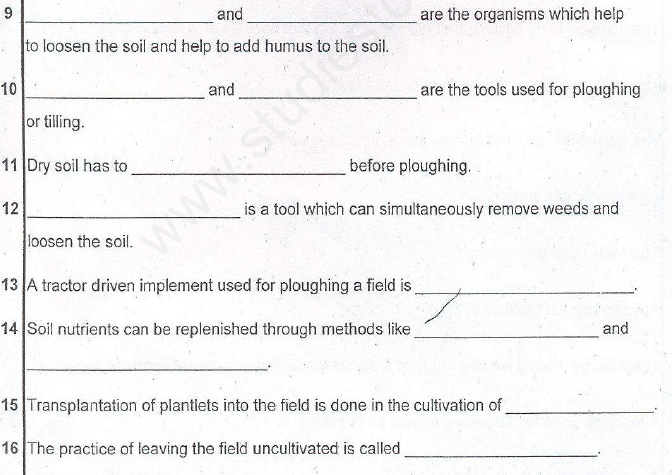 CBSE Class 8 Science - Crop Production And Management (7)