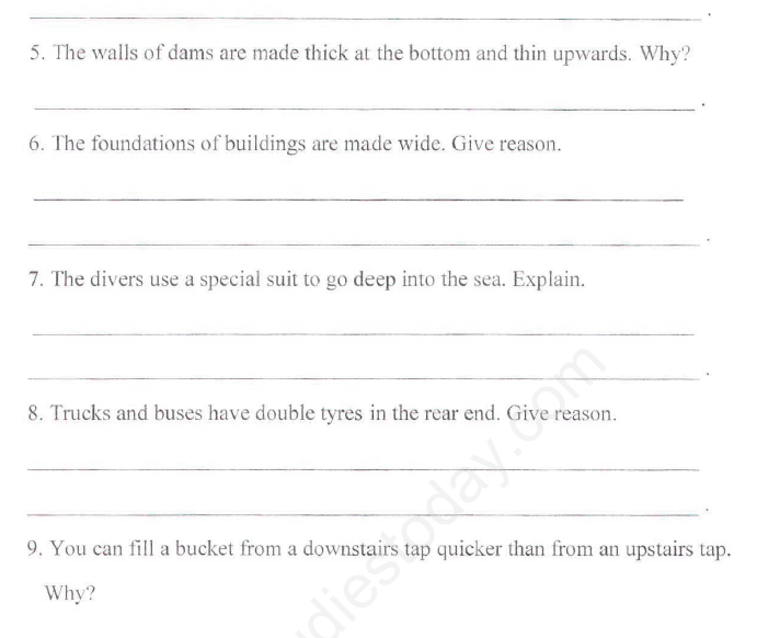 CBSE Class 8 Science - Force and Pressure (3)