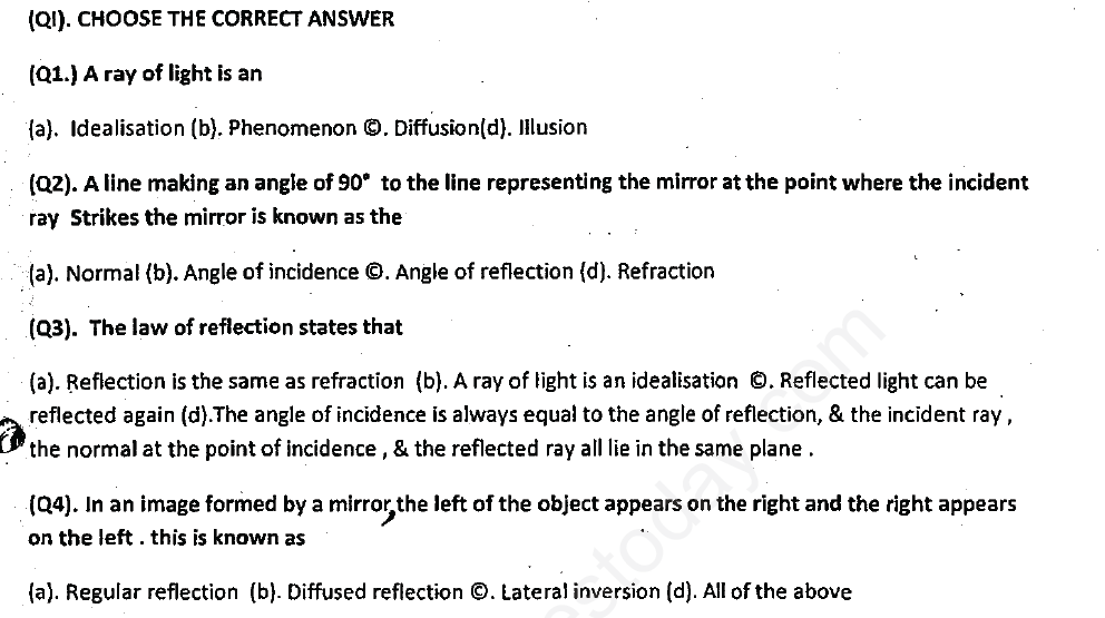 CBSE Class 8 Science - Light (4)